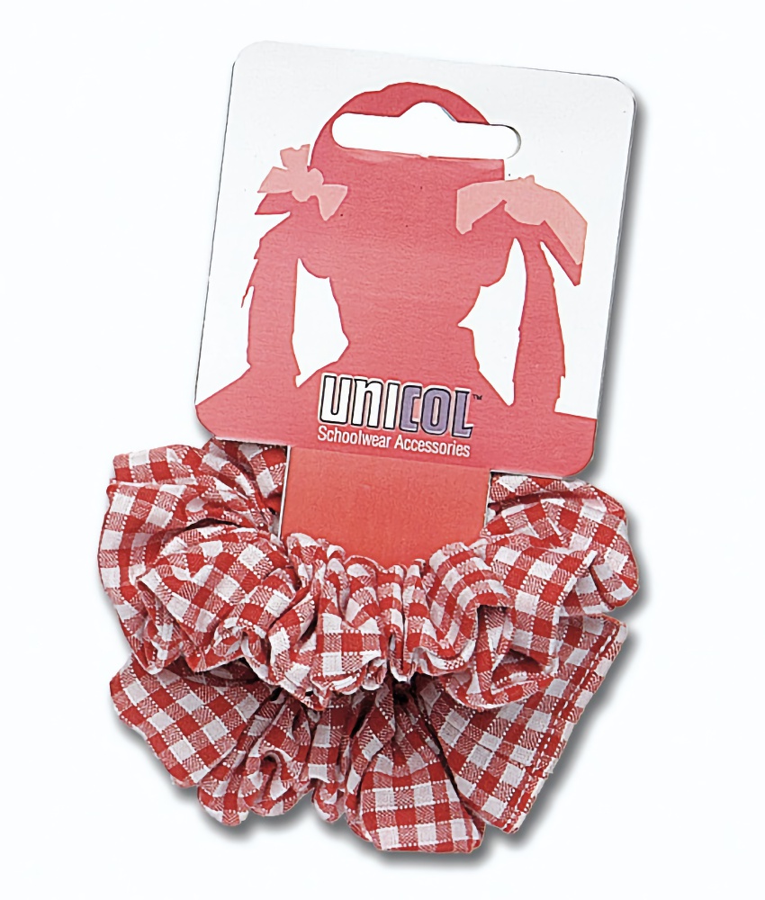 Gingham Scrunchie (Twin Pack) by Unicol
