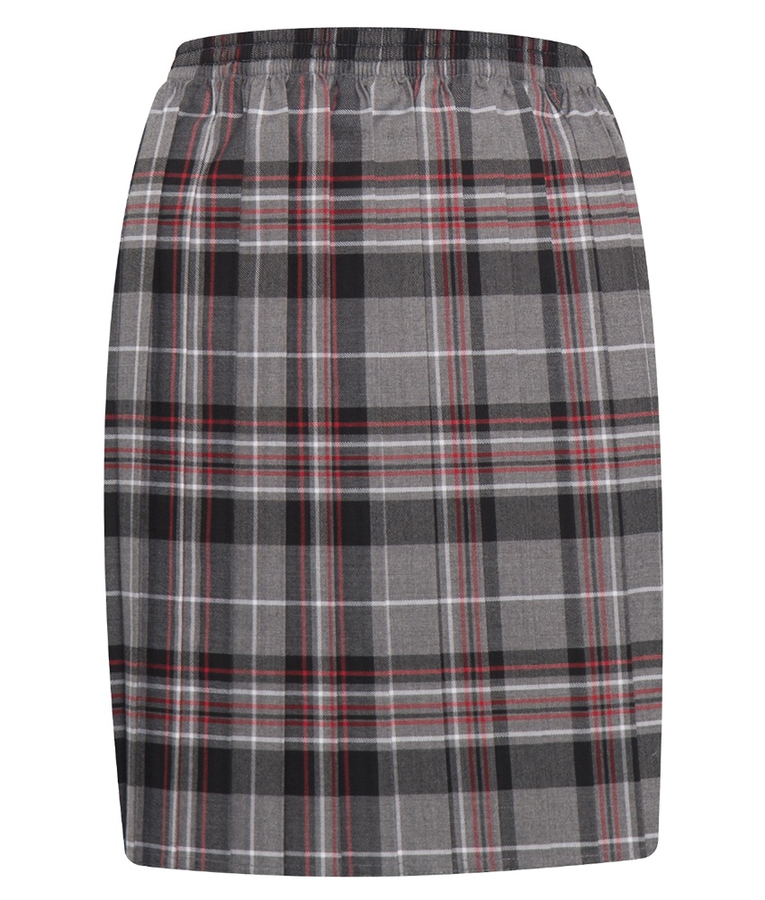 Skye Tartan Grey Pleated Skirt