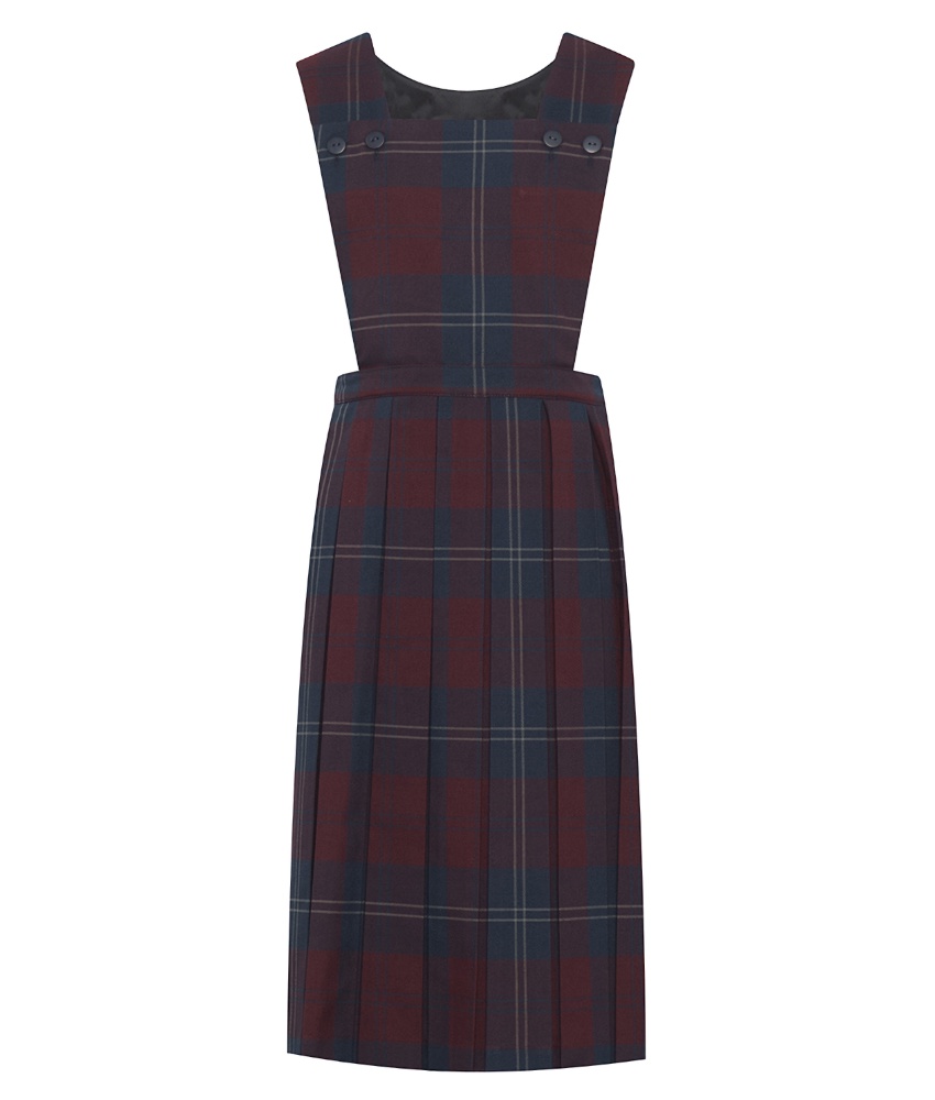 Prestwick Maroon Tartan Pinafore