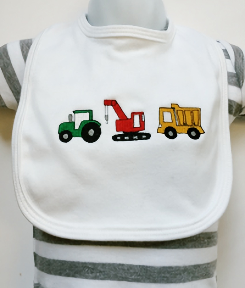 Baby Bib with truck design