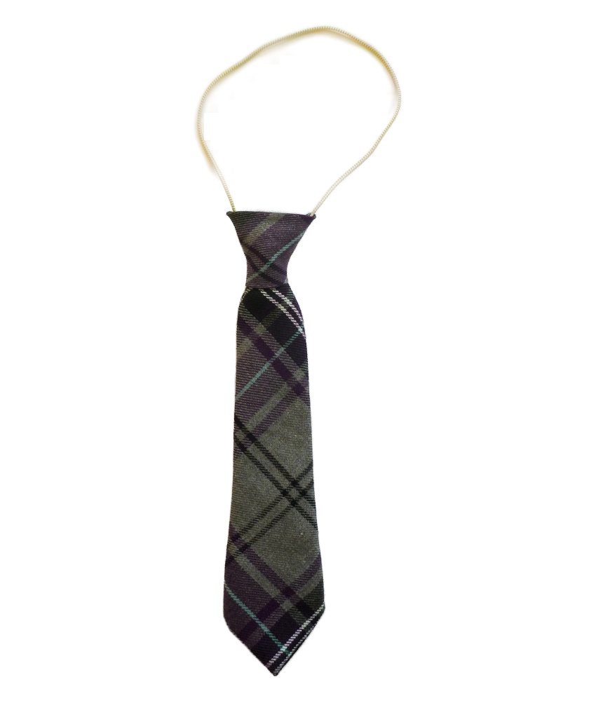 Junior Elastic Tie Tartan