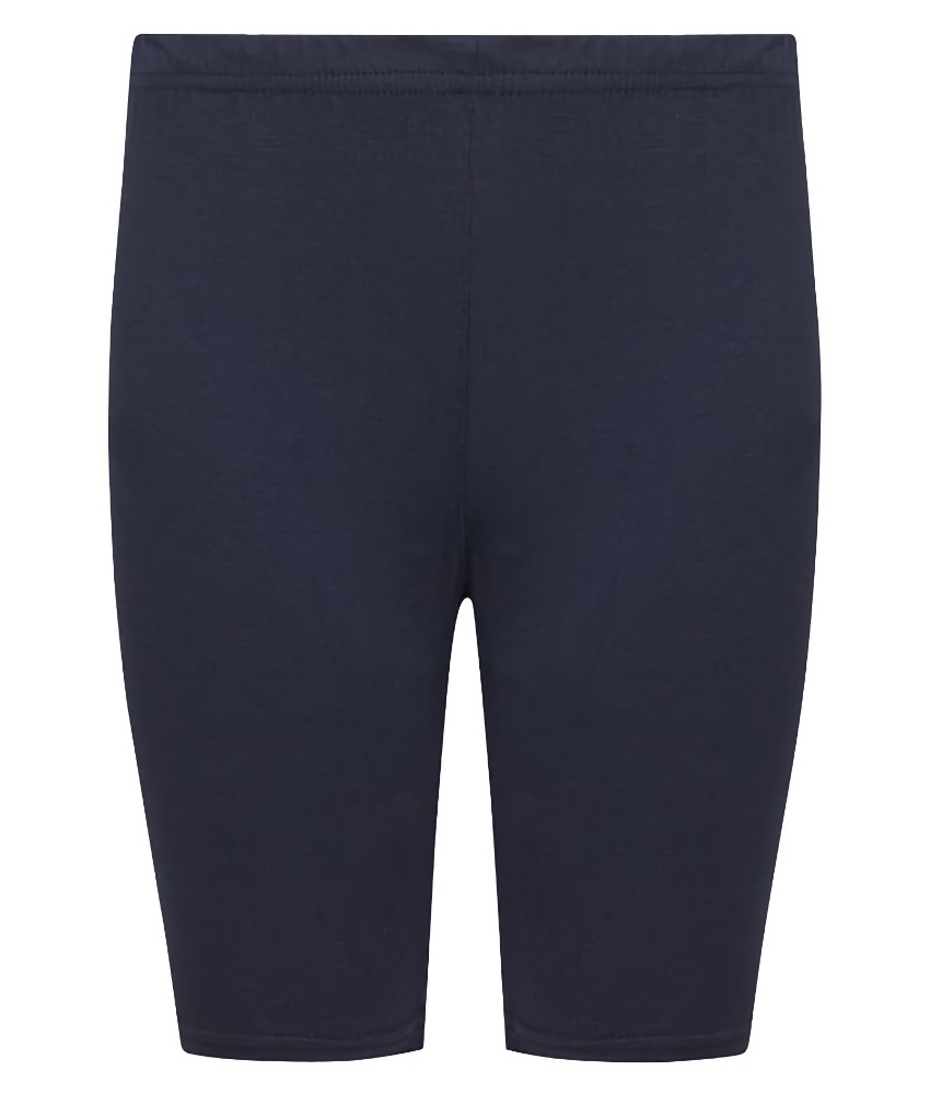 Girl's Stretch Cotton Longer Length Gym Shorts by David Luke