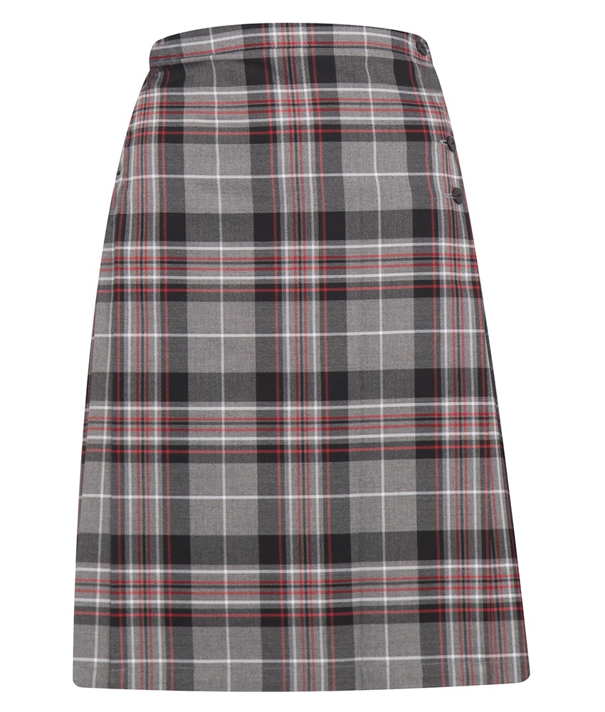 Kelso Tartan Skirt in Grey