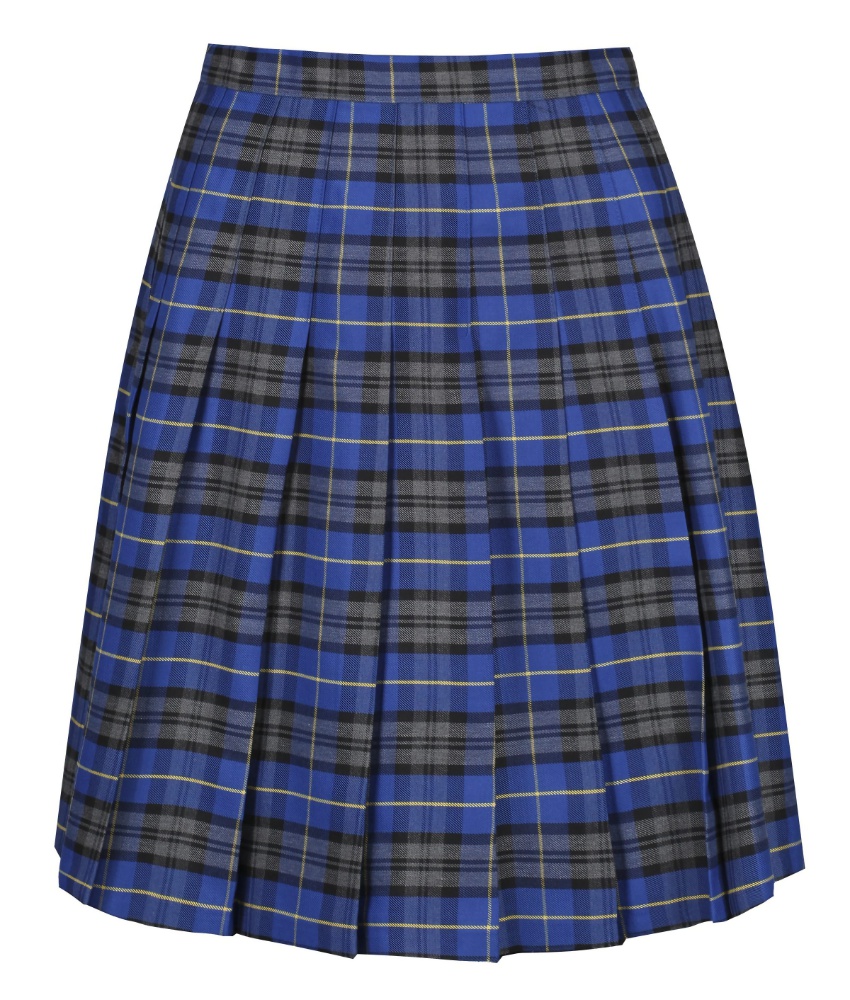 Senior Girl's Tartan Stitch Down Pleat Skirt