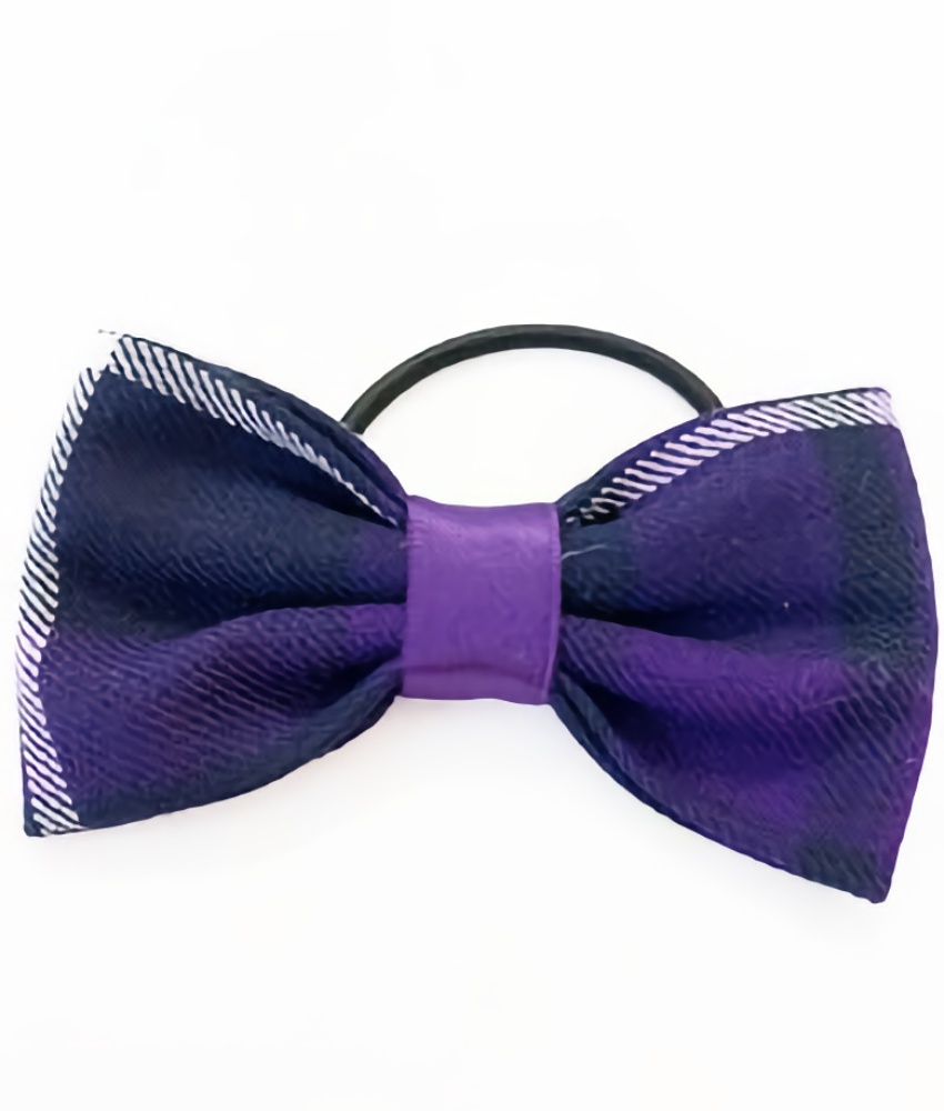 Warrior Tartan Ponytail Bow Bobble