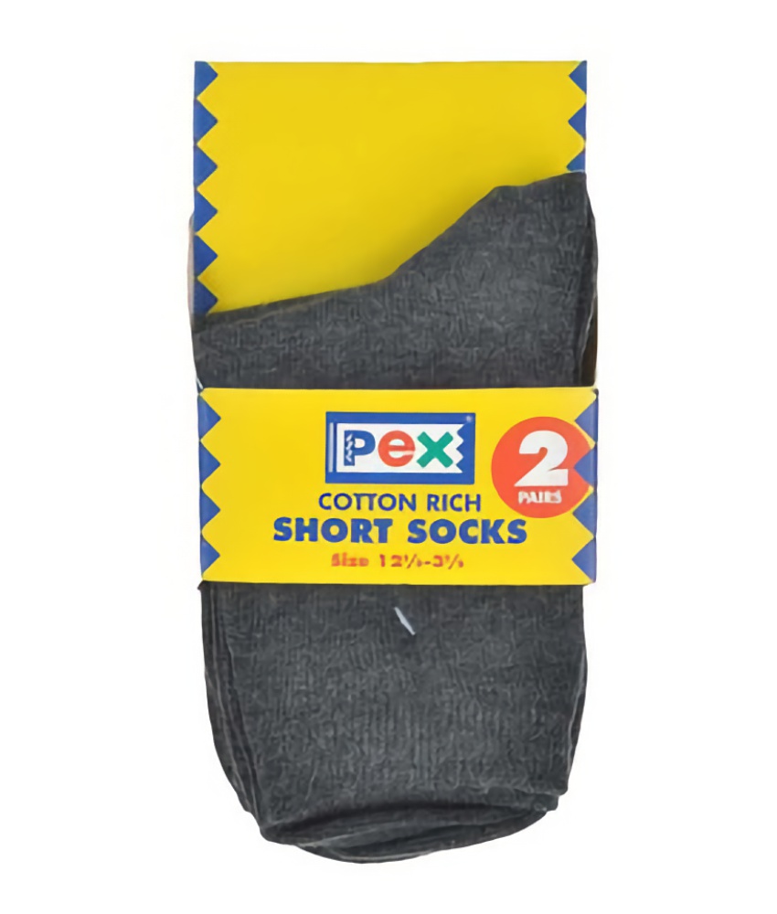 Smooth Knit Short Socks (2 Pair Pack) by Pex