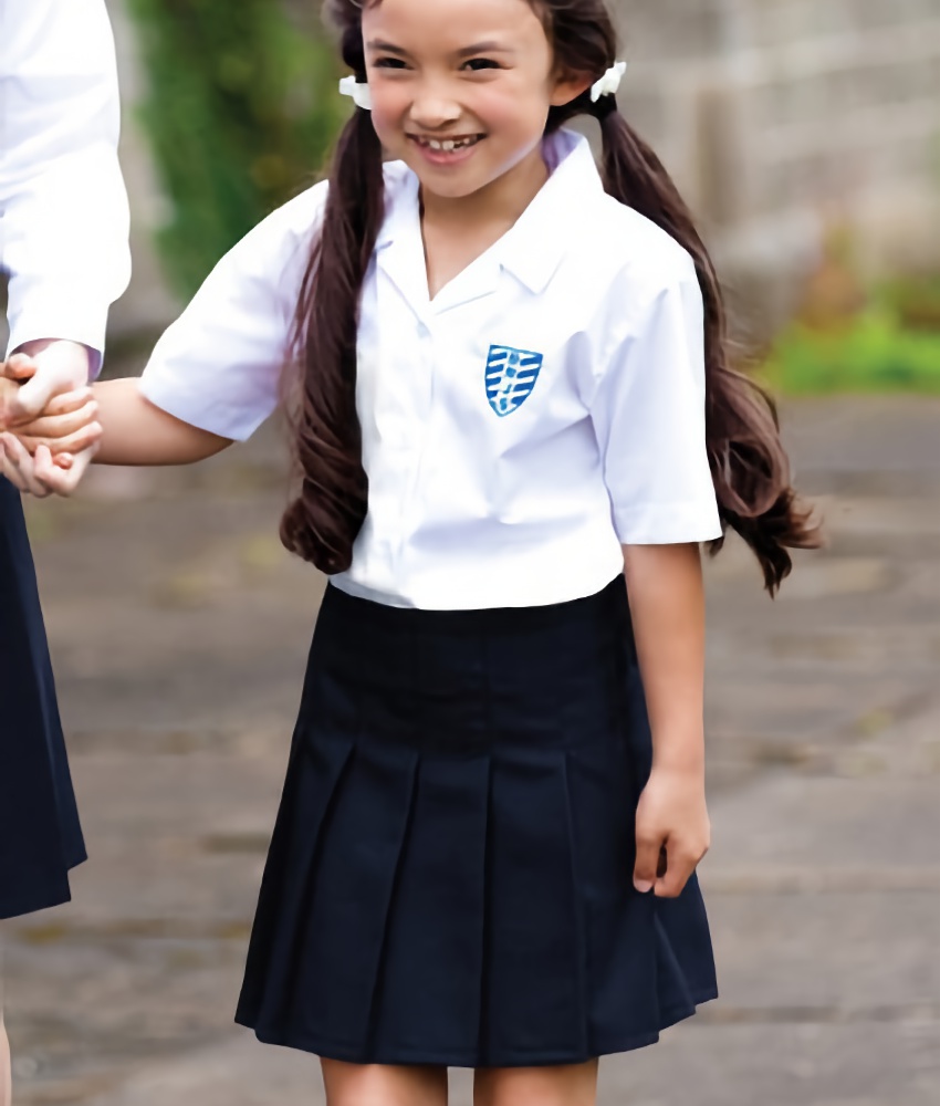 Junior Girl's Stitch Down Pleated Skirt (JGPB) by Trutex