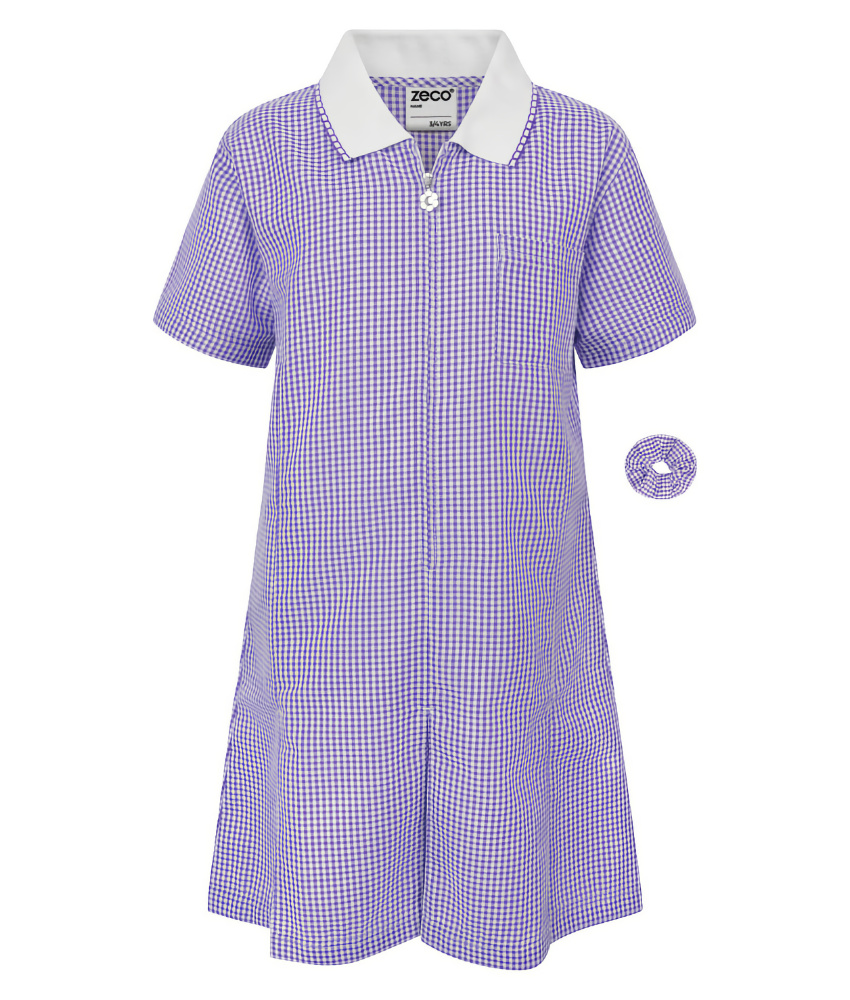 Gingham A Line Summer Dress