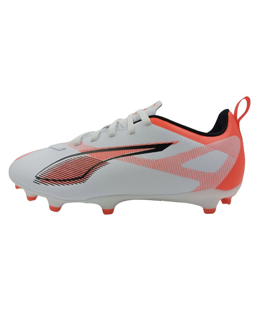 Puma Ultra 5 Junior Football Boots in White/Black/Orange